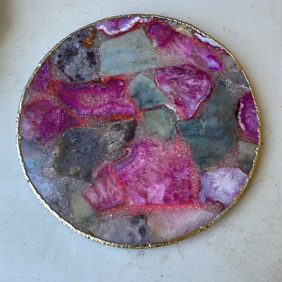 Anthropologie Composite Agate Cheese Platter Board - Picture 4 of 7